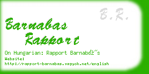 barnabas rapport business card